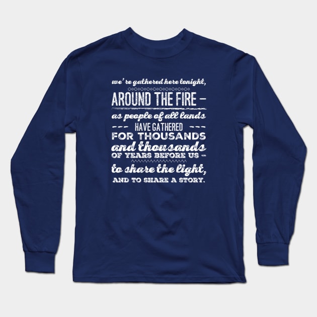 Epcot's Illuminations Reflections of Earth - Gathered Around the Fire Long Sleeve T-Shirt by TheCastleRun